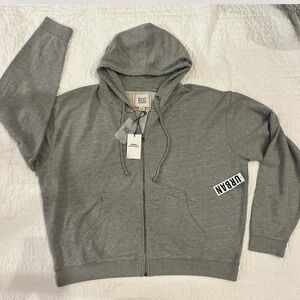 BDG Gray Zip-Up Hoodie
